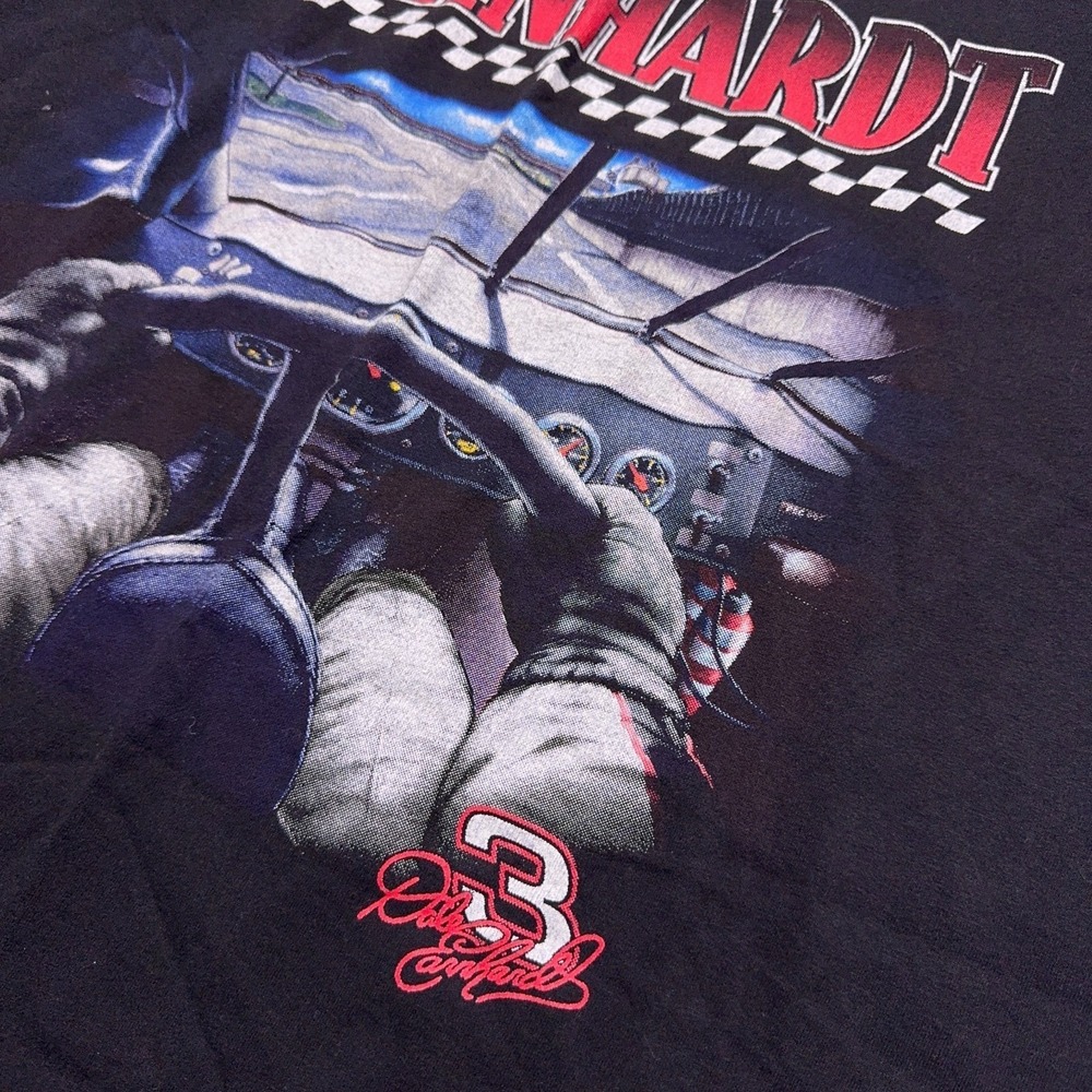 Vintage 90s Dale Earnhardt #3 Nascar T-Shirt Mens XL Black Nutmeg USA Made - Picture 3 of 8
